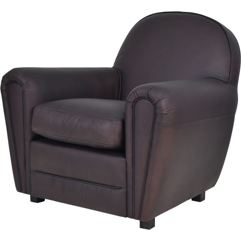 Libra MTO Midhurst Club Chair Rich Brown Leather